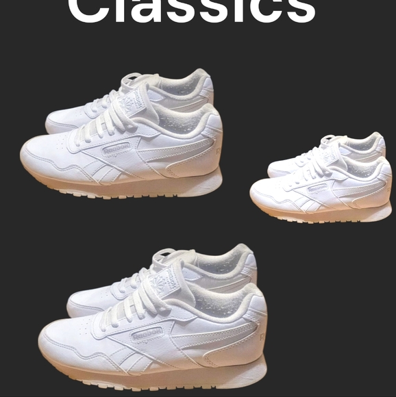 Reebok All-White Classic Sneakers - Picture 1 of 5